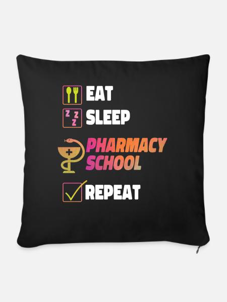 Pharmacy Tech Technician - Sofakissenbezug 45 x 45 cm - Schwarz