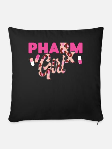 Pharmacy Tech Technician - Sofakissenbezug 45 x 45 cm - Schwarz