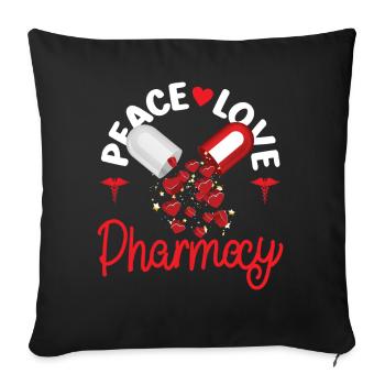 Pharmacy Tech Technician - Sofakissenbezug 45 x 45 cm - Schwarz - Vorne