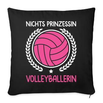 Entraîneur de volley-ball Cadeaux Joueur de volley-ball - Housse de coussin décorative 45 x 45 cm - noir - Devant