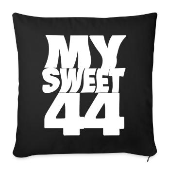 Sweet 44 - Sofakissenbezug 45 x 45 cm - Schwarz - Vorne