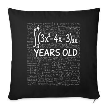 20th Birthday Calculus Math Geek Funny - Sofa pillowcase 17,3'' x 17,3'' (45 x 45 cm) - black - Front