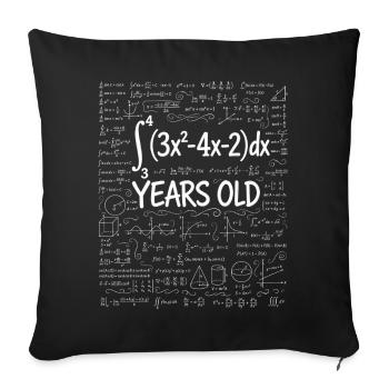 21st Birthday Calculus Math Geek Funny - Sofa pillowcase 17,3'' x 17,3'' (45 x 45 cm) - black - Front