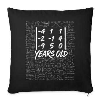25. Jubiläum. Determinantenmatrix-Mathematik-Nerd lustig - Sofakissenbezug 45 x 45 cm - Schwarz - Vorne