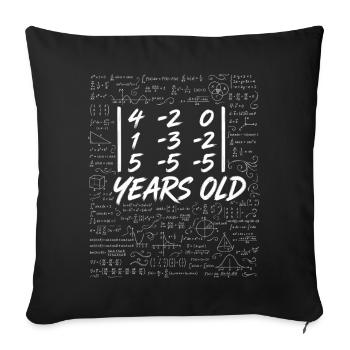 30. Jubiläum. Determinantenmatrix-Mathematik-Nerd lustig - Sofakissenbezug 45 x 45 cm - Schwarz - Vorne