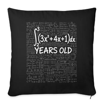 30. Geburtstag Analysis Integral Mathematik-Nerd Lustig - Sofakissenbezug 45 x 45 cm - Schwarz - Vorne