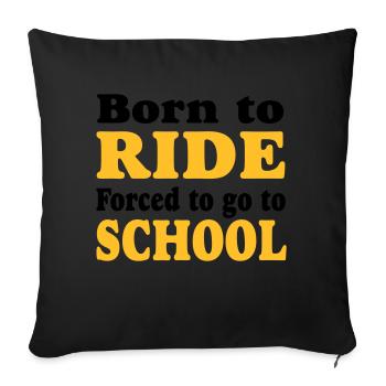 ride - Sofa pillowcase 17,3'' x 17,3'' (45 x 45 cm) - black - Front