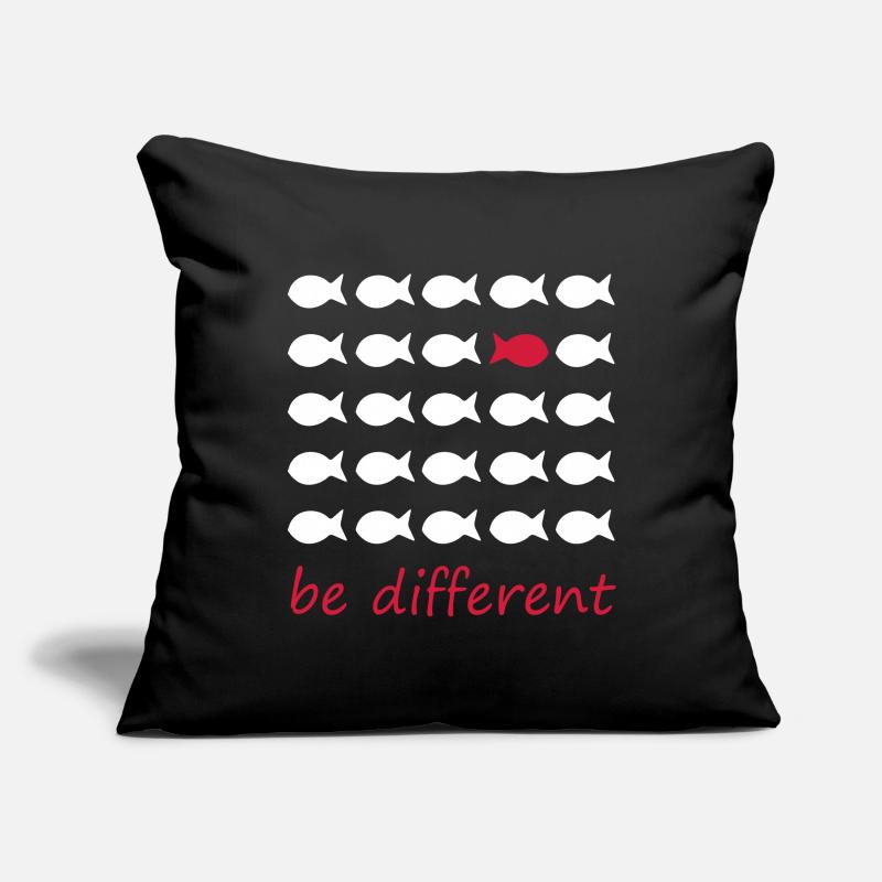 être différent Housse de coussin décorative 45 x 45 cm