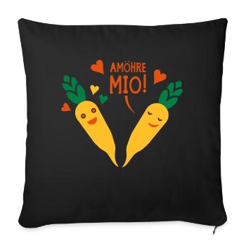 AMÖHRE MIO! - Sofakissenbezug 45 x 45 cm - Schwarz - Vorne