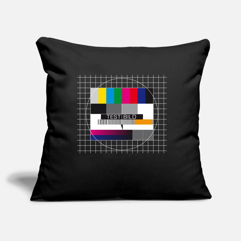 Test image television screen broadcast closing display Sofa pillowcase 17,3'' x 17,3'' (45 x 45 cm)