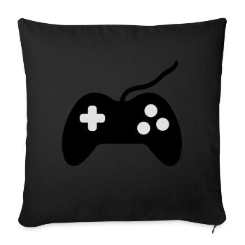 controller symbol - Sofakissenbezug 45 x 45 cm - Schwarz - Vorne