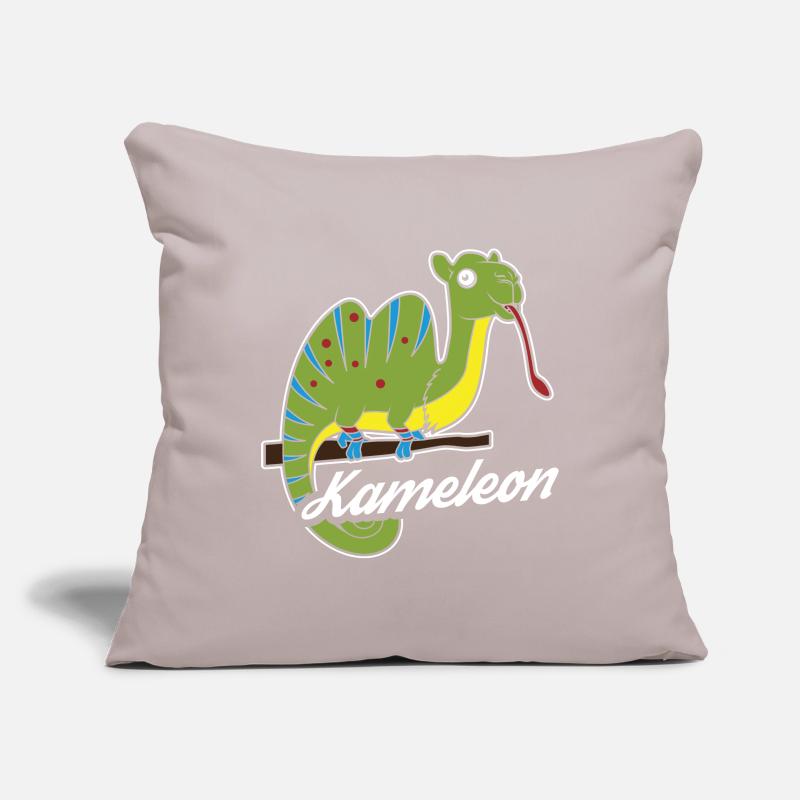 Chamäleons, Leguan oder Kameleon Tierliebe Sofakissenbezug 45 x 45 cm