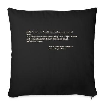 Meaning - Sofa pillowcase 17,3'' x 17,3'' (45 x 45 cm) - black - Front
