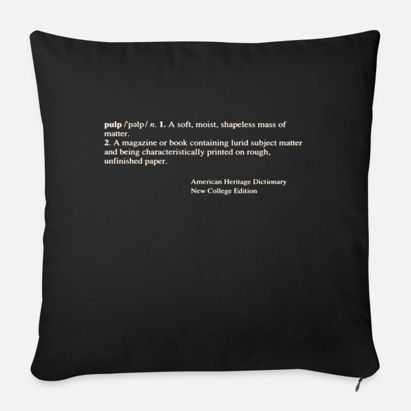 Meaning - Housse de coussin décorative 45 x 45 cm - noir