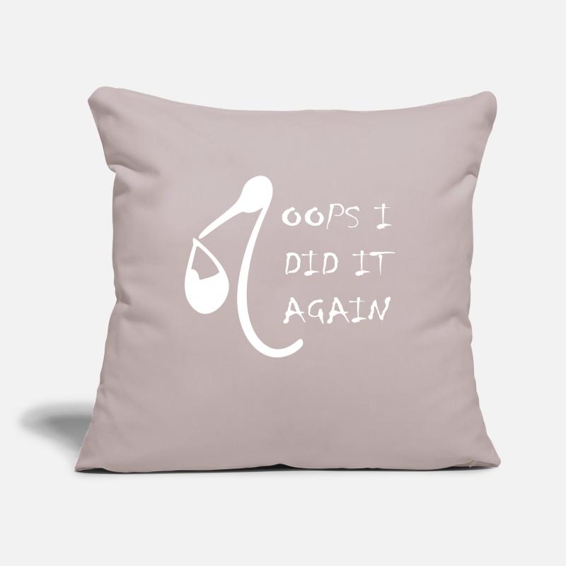 oops i did it again Sofa pillowcase 17,3'' x 17,3'' (45 x 45 cm)