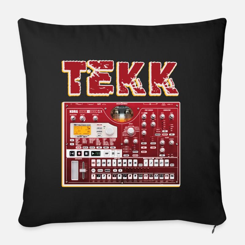 #tekk - Sofakissenbezug 45 x 45 cm - Schwarz