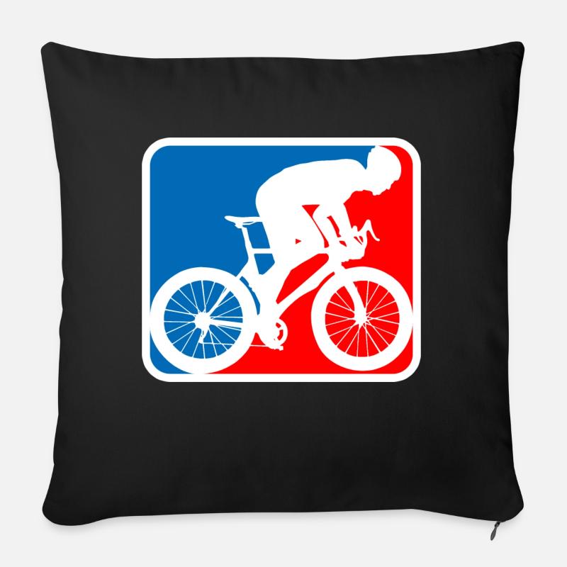 rennrad logo - Sofakissenbezug 45 x 45 cm - Schwarz
