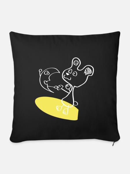 Dancing in the Moonlight - Sofakissenbezug 45 x 45 cm - Schwarz