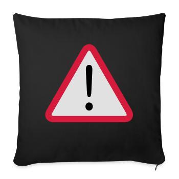 Remarque - Housse de coussin décorative 45 x 45 cm - noir - Devant