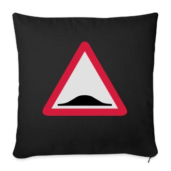 Triangle panel back donkey 209 - Sofa pillowcase 17,3'' x 17,3'' (45 x 45 cm) - black - Front