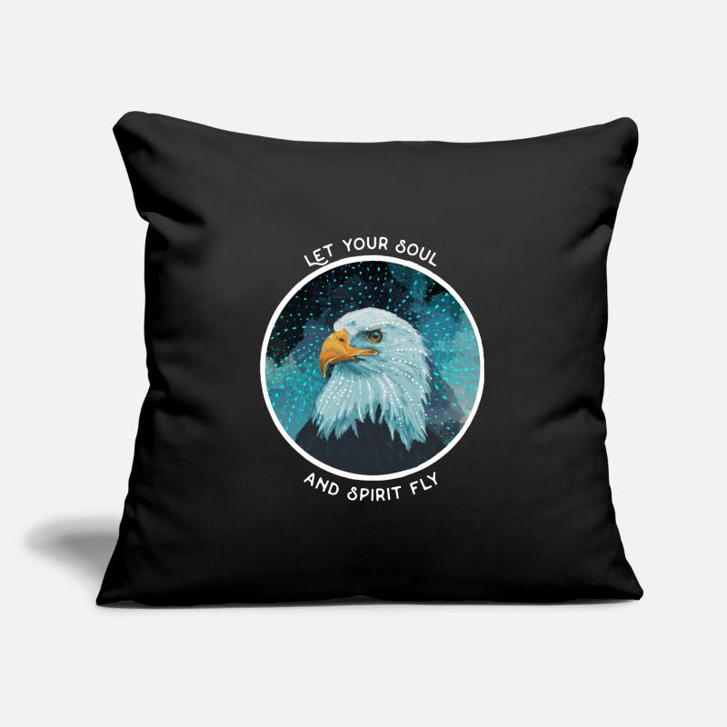 visual eagle 2 "lass deine seele und deinen geist fliegen" Sofakissenbezug 45 x 45 cm
