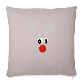 renne - Housse de coussin décorative 45 x 45 cm - taupe clair - Devant