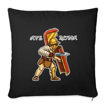 Gladiator T-Shirt AVE ROMA - Housse de coussin décorative 45 x 45 cm - noir - Devant
