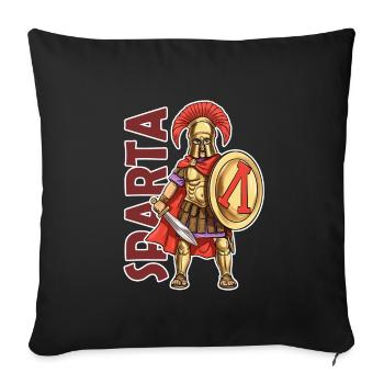 SPARTA T Shirt - Sofa pillowcase 17,3'' x 17,3'' (45 x 45 cm) - black - Front
