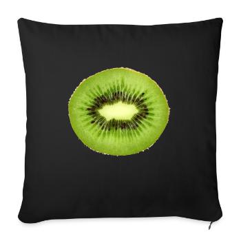 kiwi - Housse de coussin décorative 45 x 45 cm - noir - Devant
