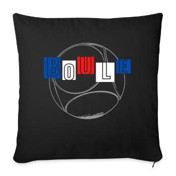 Boule Boulekugel - Sofa pillowcase 17,3'' x 17,3'' (45 x 45 cm) - black - Front