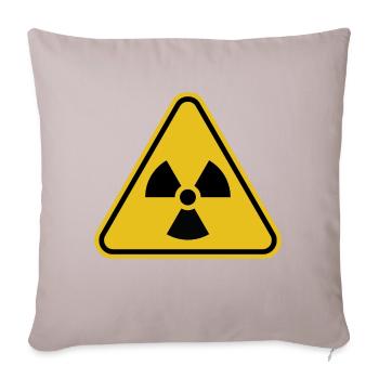 Radioactif - Housse de coussin décorative 45 x 45 cm - taupe clair - Devant