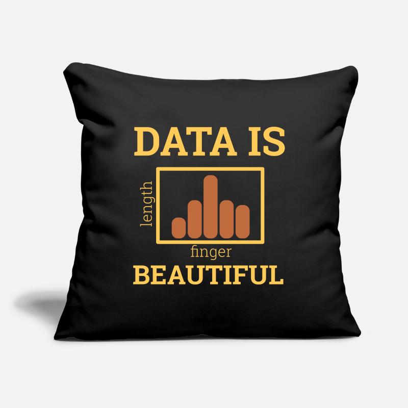« Data Is Beautiful » | Data Scientist Housse de coussin décorative 45 x 45 cm