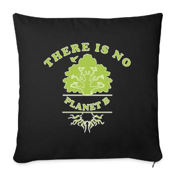 Durabilité - Housse de coussin décorative 45 x 45 cm - noir - Devant