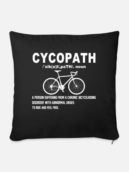 Cycopath - Sofakissenbezug 45 x 45 cm - Schwarz