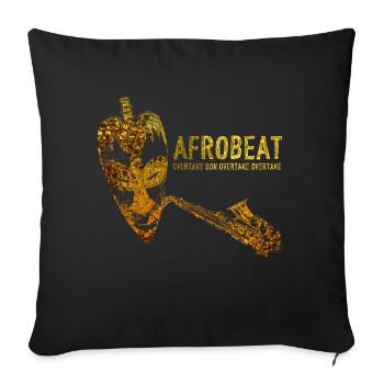 Afrobeat - Sofa pillowcase 17,3'' x 17,3'' (45 x 45 cm) - black - Front