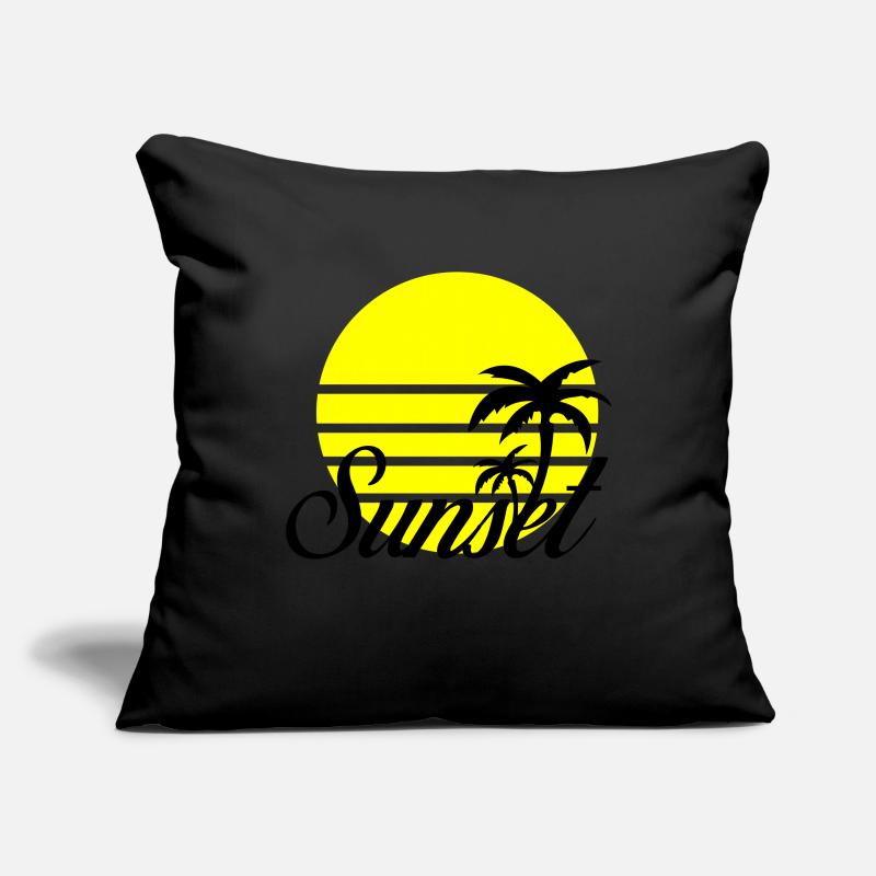 sunset Housse de coussin décorative 45 x 45 cm