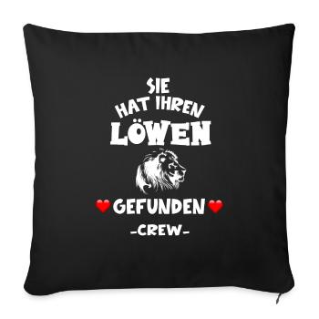 Junggesellinnenabschied Party Cooler Spruch Crew - Sofakissenbezug 45 x 45 cm - Schwarz - Vorne