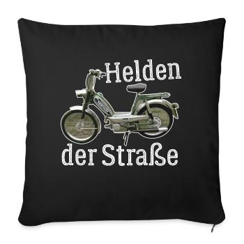 Hercules Prima 5 T-Shirt I 25 Kmh Moped - Sofakissenbezug 45 x 45 cm - Schwarz - Vorne