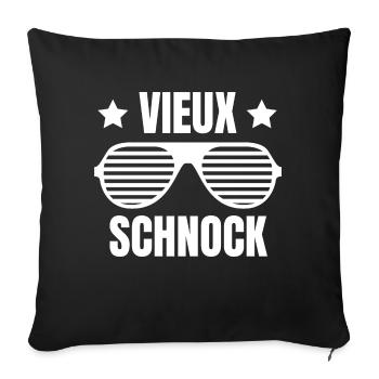 VIEUX SCHNOCK LUNETTES DE SOLEIL - Housse de coussin décorative 45 x 45 cm - noir - Devant