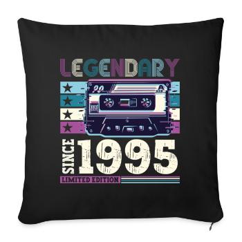 Legendary 1995 27th Birthday Gift Men - Fun - Sofa pillowcase 17,3'' x 17,3'' (45 x 45 cm) - black - Front