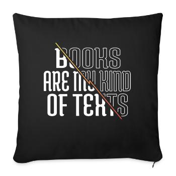 Book Keeper Awesome Gift Idea Love Statement Cat - Sofa pillowcase 17,3'' x 17,3'' (45 x 45 cm) - black - Front