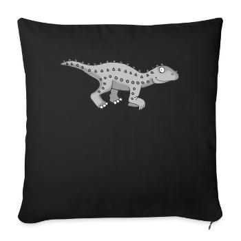 Dino 20 - Sofakissenbezug 45 x 45 cm - Schwarz - Vorne