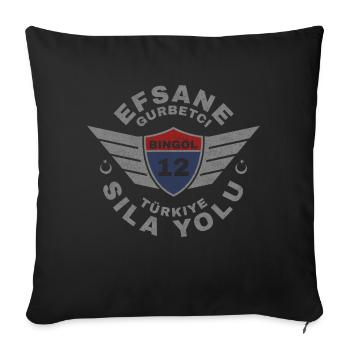 Bing oil - Sofa pillowcase 17,3'' x 17,3'' (45 x 45 cm) - black - Front