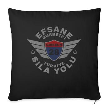Giresun - Sofa pillowcase 17,3'' x 17,3'' (45 x 45 cm) - black - Front