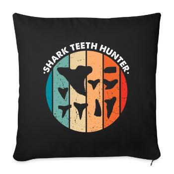 Fossil Archaeology Design Fossils Fossil Hunters - Sofa pillowcase 17,3'' x 17,3'' (45 x 45 cm) - black - Front