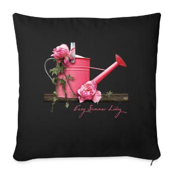 Easy Summer Living - Sofa pillowcase 17,3'' x 17,3'' (45 x 45 cm) - black - Front