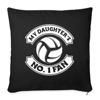Volleyball Beach Volleyball - Sofa pillowcase 17,3'' x 17,3'' (45 x 45 cm) - black - Front