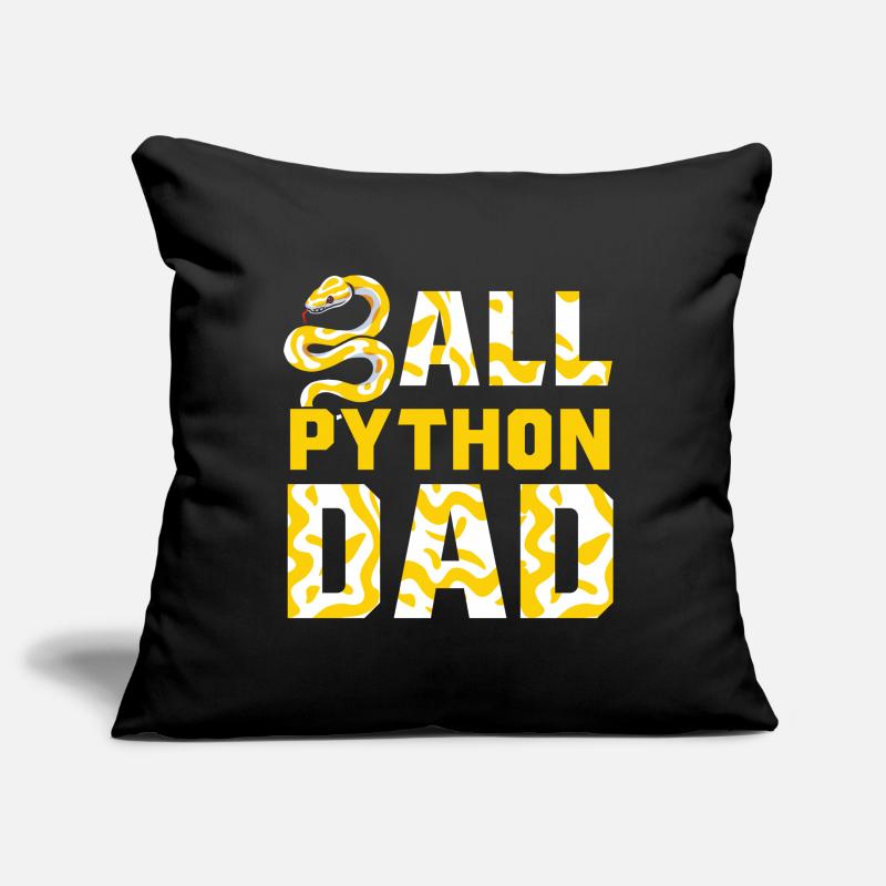 Banana Ball Python Herpétologiste Ball Python Papa Housse de coussin décorative 45 x 45 cm