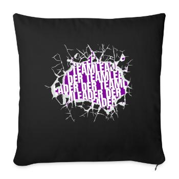 spruch geschenkidee birthday gift gift gift - Sofa pillowcase 17,3'' x 17,3'' (45 x 45 cm) - black - Front