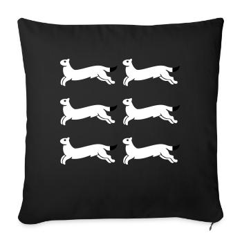 North Ostrobothnia - Sofa pillowcase 17,3'' x 17,3'' (45 x 45 cm) - black - Front